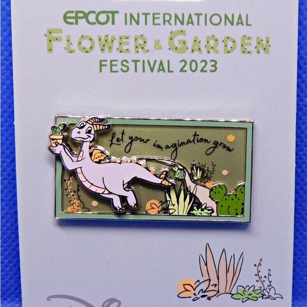 Disney Figment Enamel Pin - Green and Purple